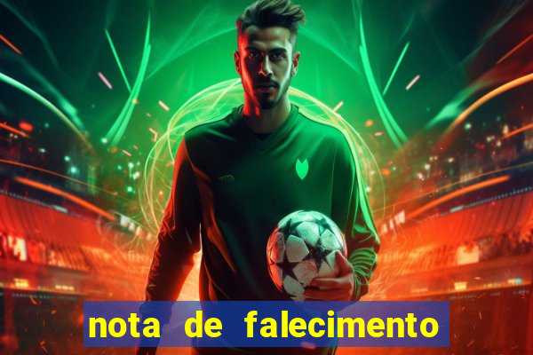 nota de falecimento a tribuna santos hoje